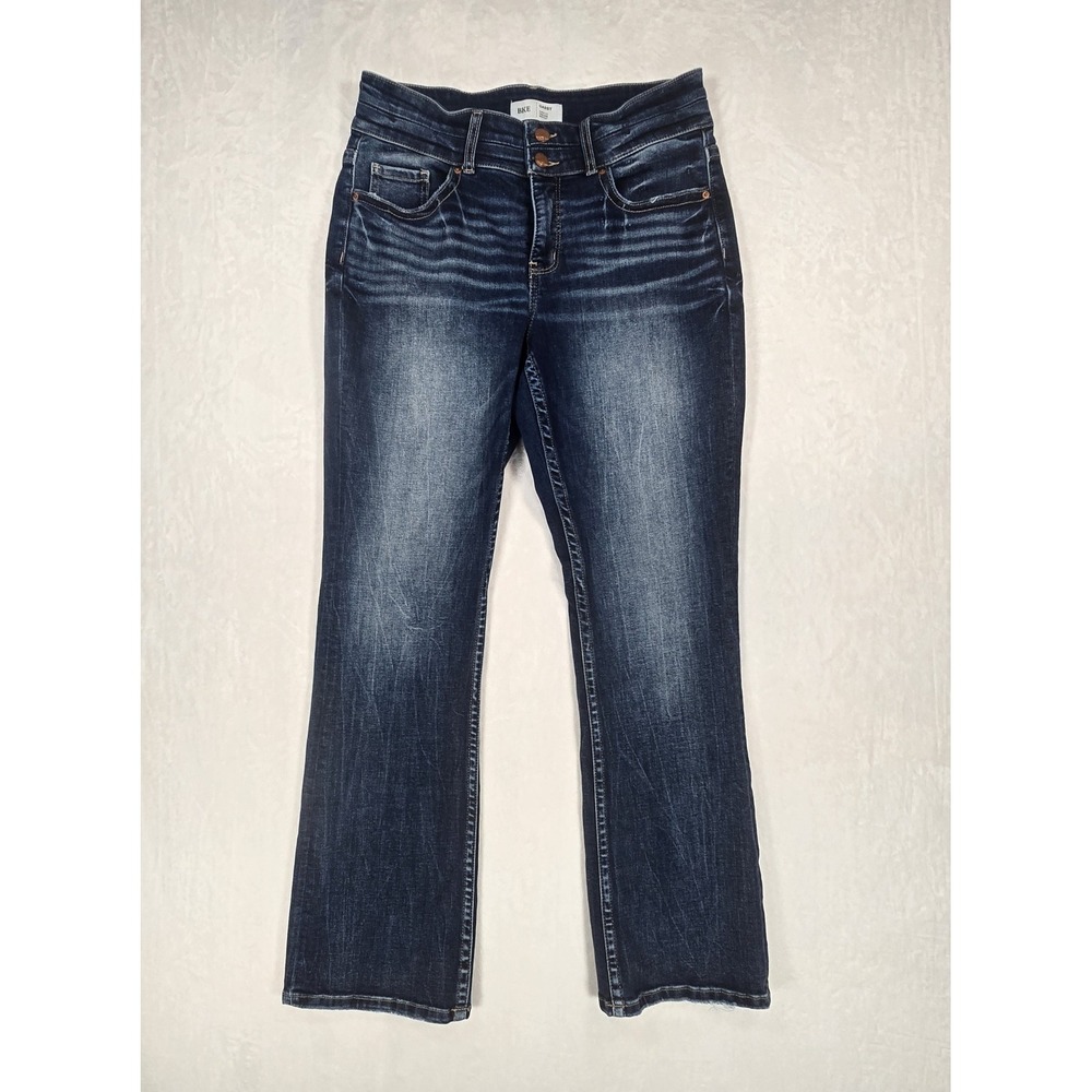 BKE Gabby Womens 29 Curvy High Rise Bootcut Jeans Dark Wash Western ABK1736R